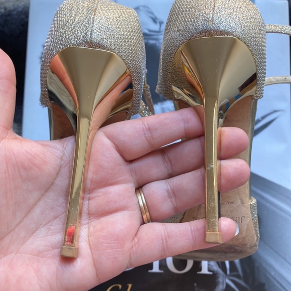 Jimmy Choo Champagne Ivette Sandal 85 Heel, Size: EU 39 (Approx. US 9) - Picture 8 of 12